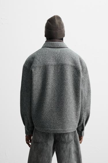 SURCHEMISE EFFET BOUCLÉ - Gris de Zara - Image 2