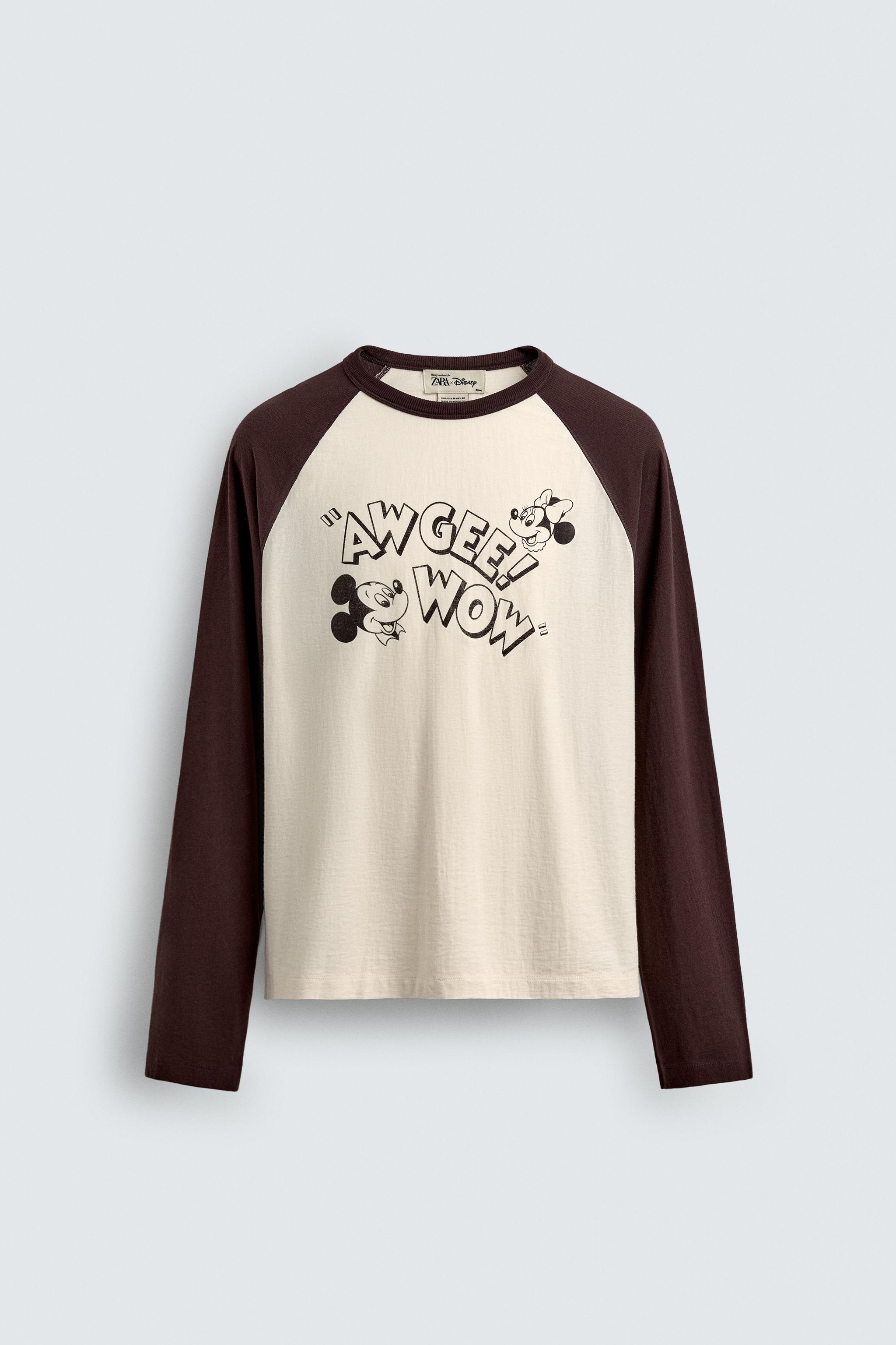 HARRY LAMBERT FOR ZARA X DISNEY GRAPHIC T-SHIRT - Brown | ZARA
