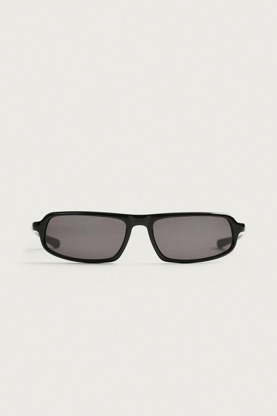 LUNETTES DE SOLEIL RECTANGULAIRES - Noir de Zara - Image 2