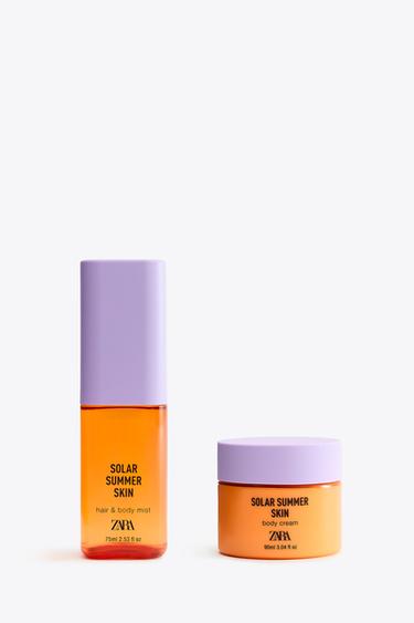 SOLAR SUMMER SKIN HAIR & BODY MIST 75ML (2.54 FL. OZ) + BODY CREAM 90ML (3.04 FL.OZ). - TINTED LEATHER by Zara