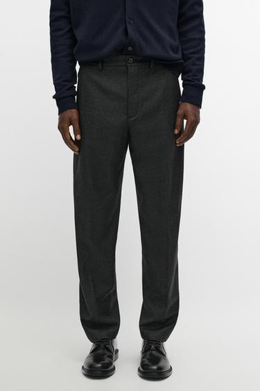 100% Wool Pants with Waist Detail — Gray 2