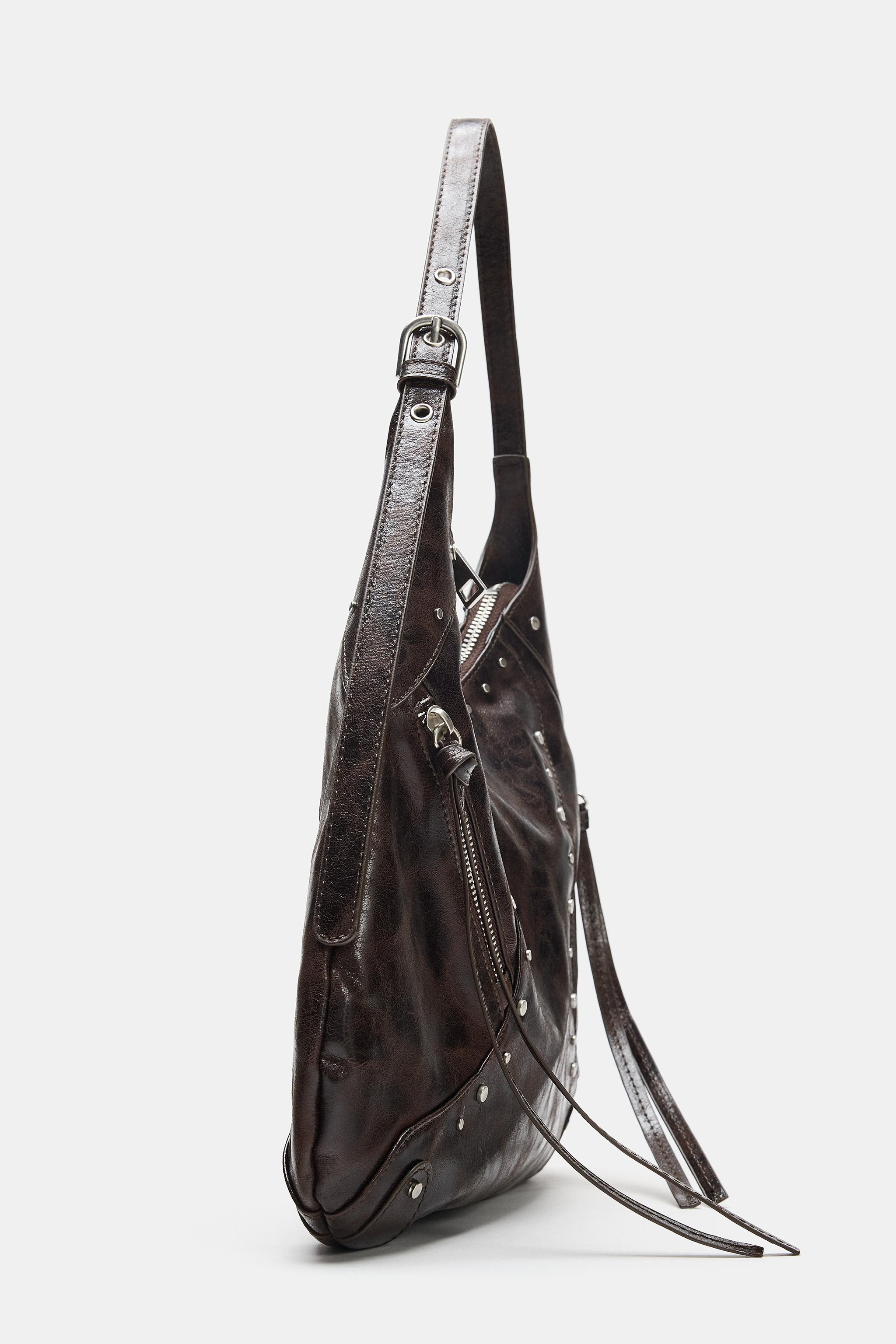STUDDED SHOULDER BAG