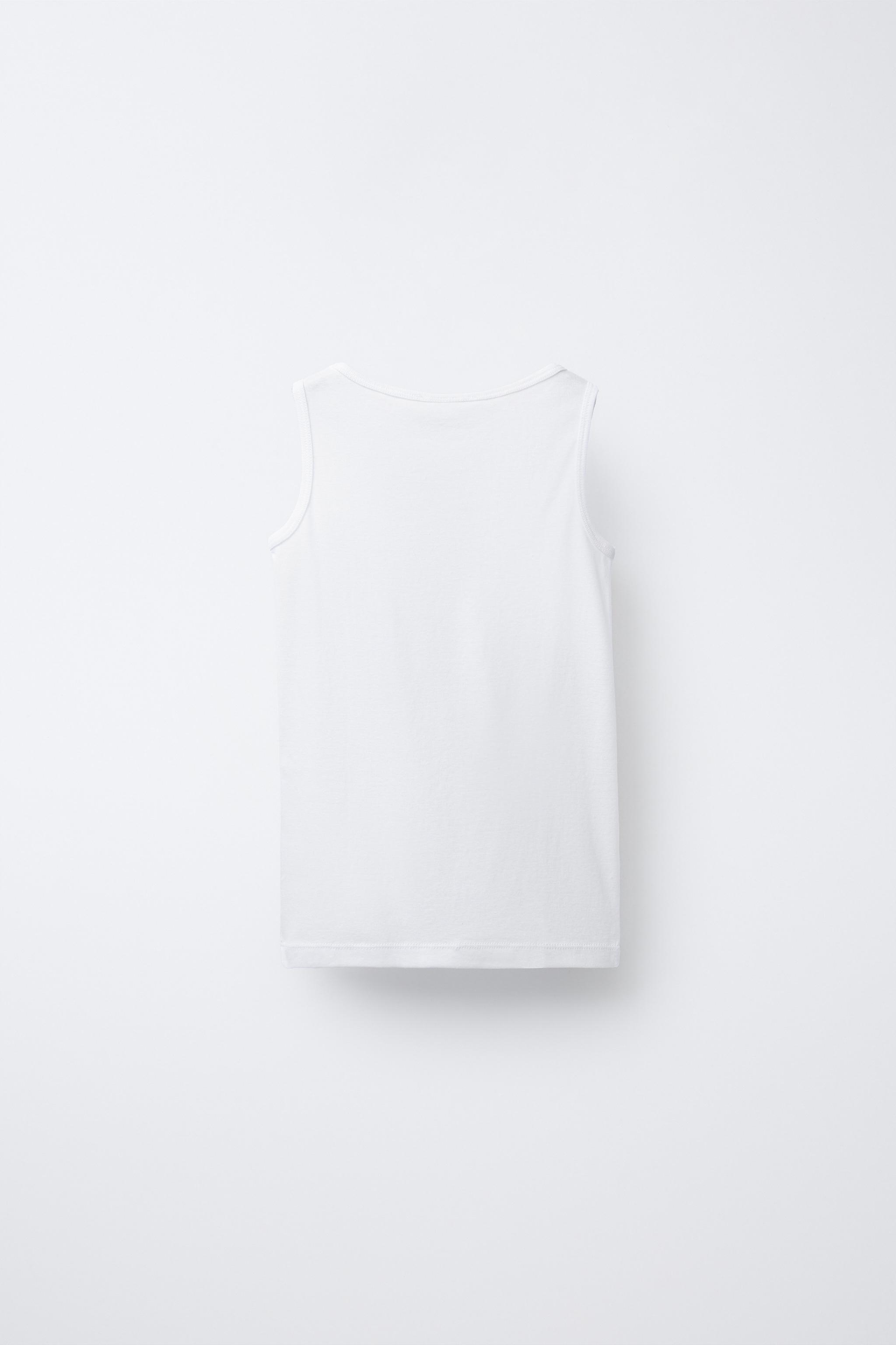 Детские футболки Zara TWO-PACK OF SLEEVELESS T-SHIRTS — фото 3