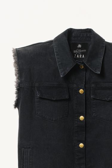 SLEEVELESS DENIM DRESS WILLY CHAVARRIA X ZARA - Black by Zara - Image 5