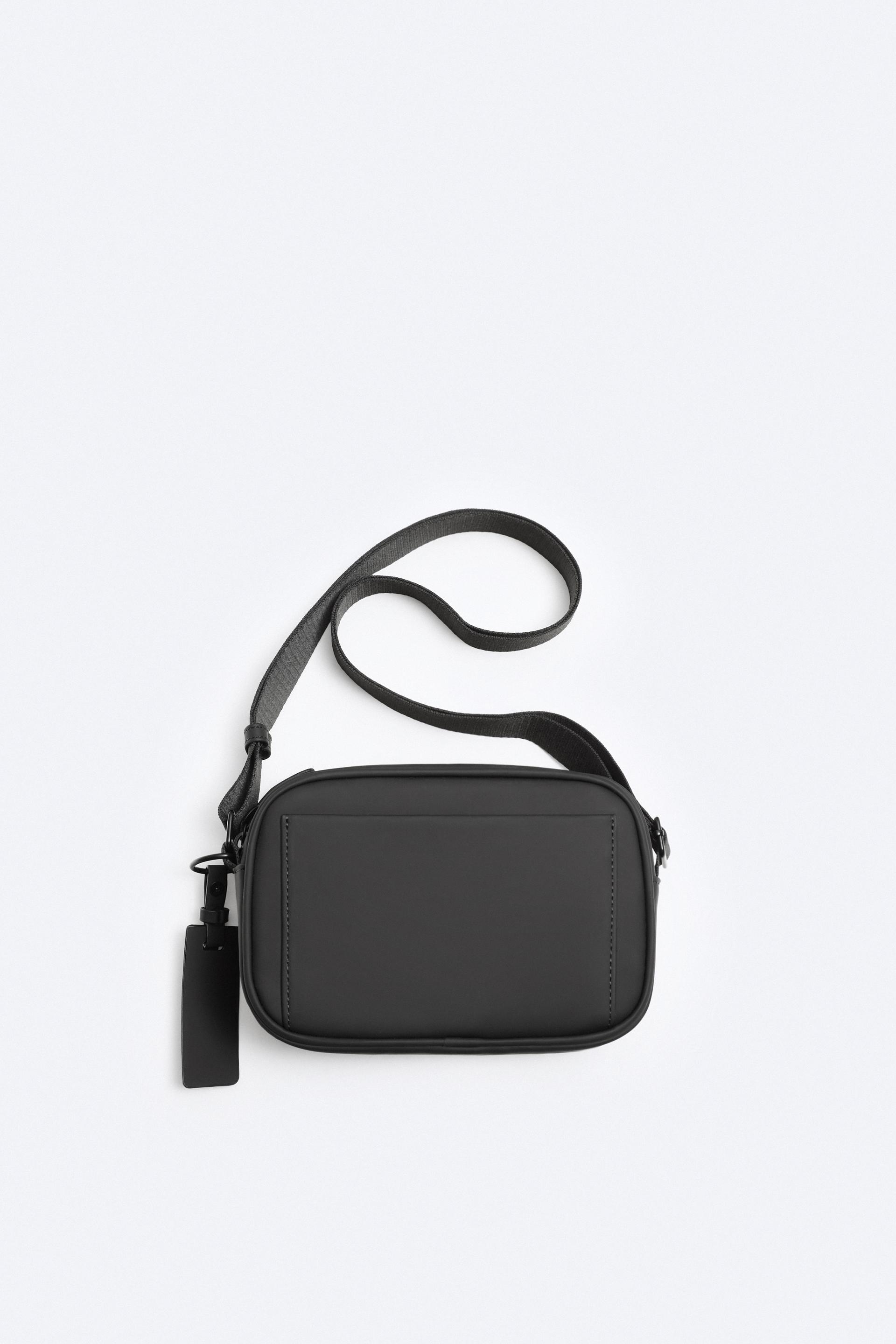 RUBBERISED CROSSBODY BAG - Black | ZARA South Africa