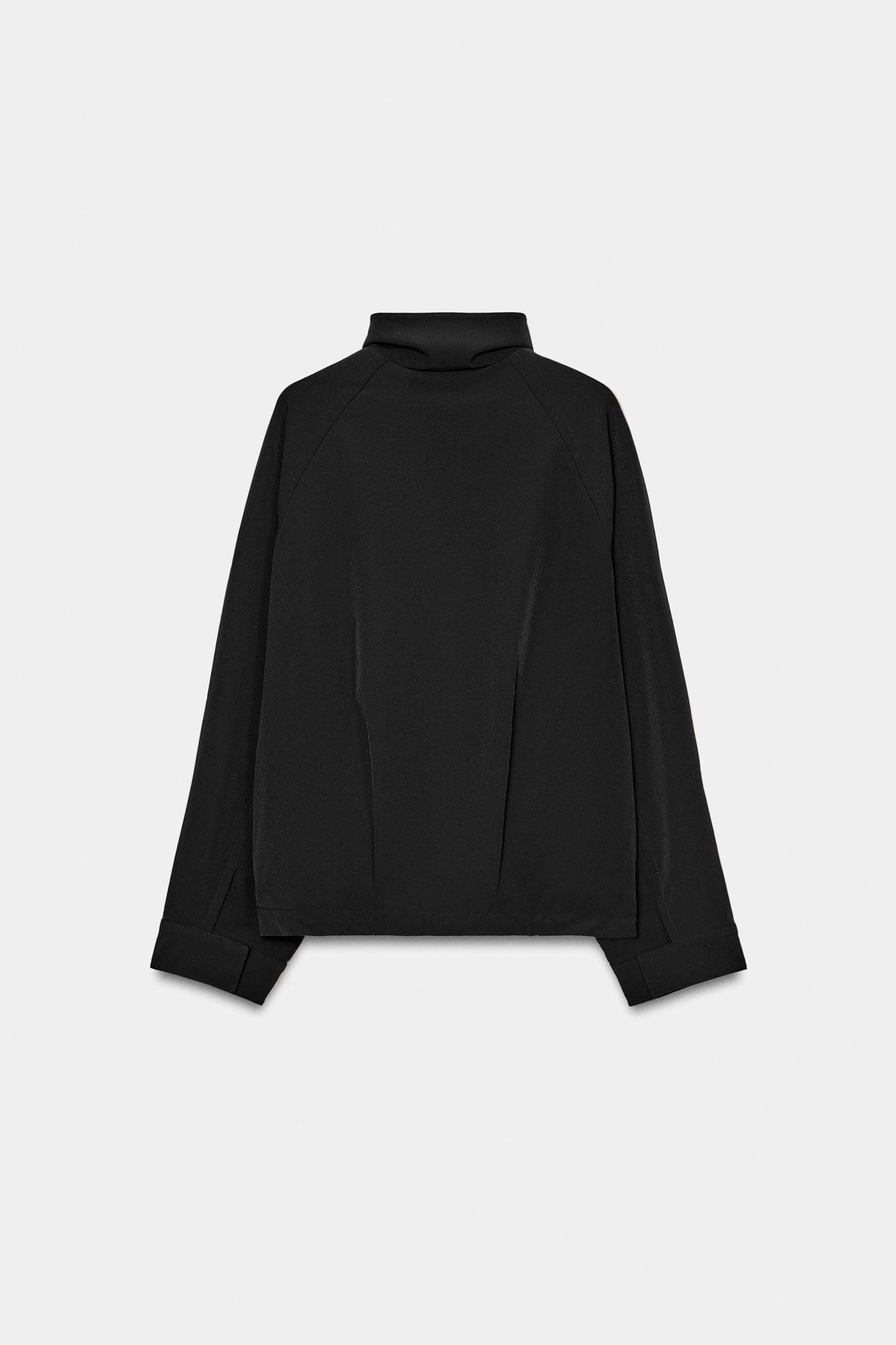 OVERSIZED ZIPPER BOMBER JACKET