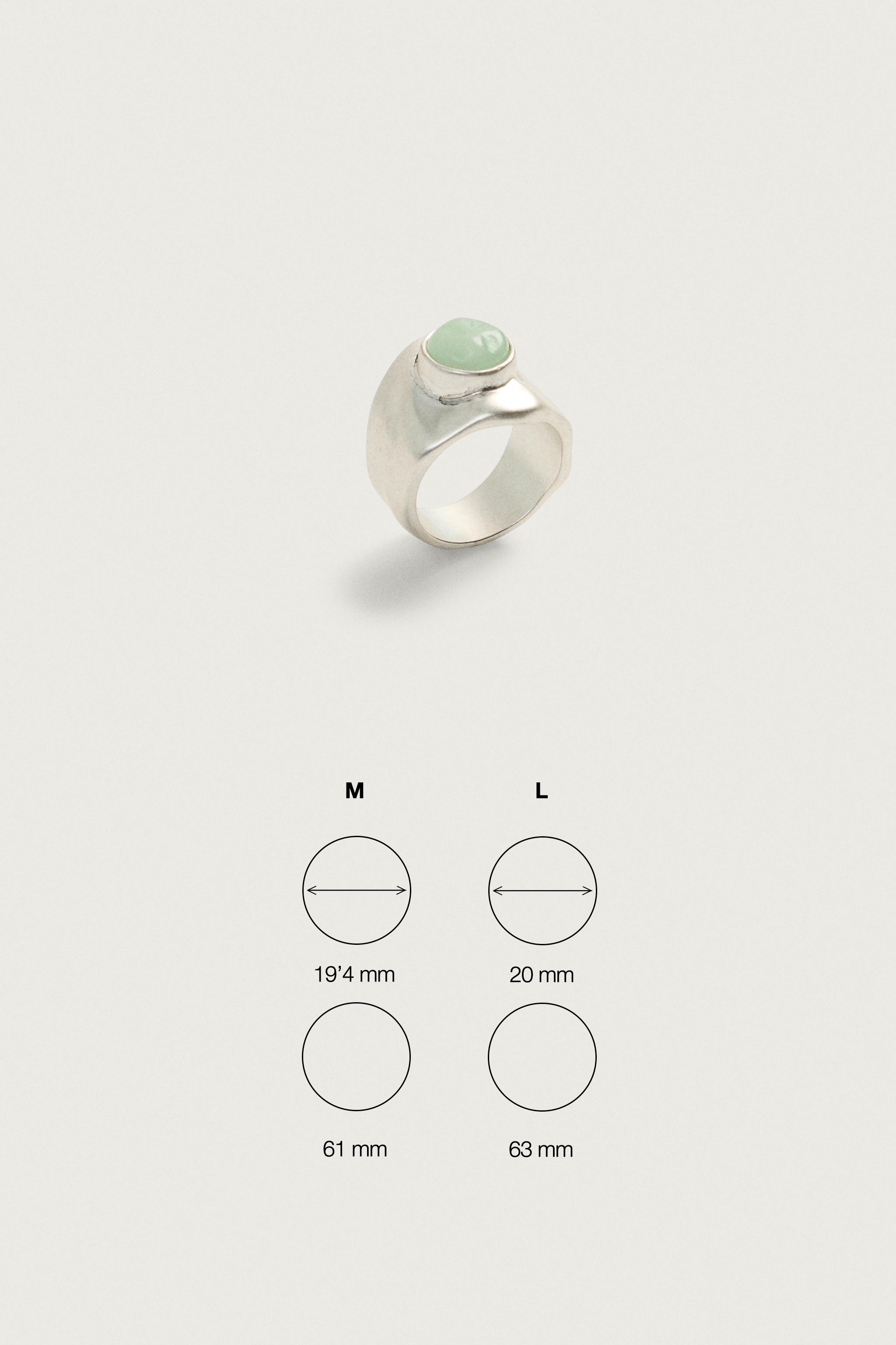 Мужские аксессуары Zara STONE SIGNET RING — фото 6