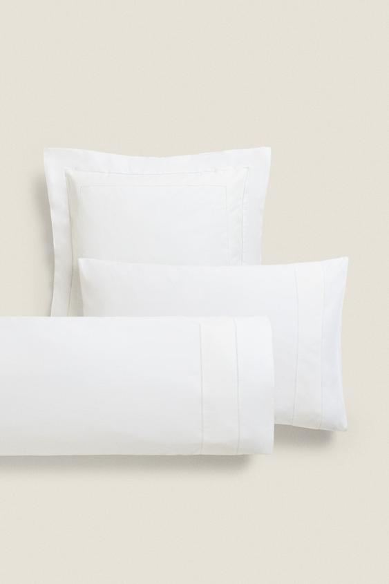 PILLOWCASE WITH BORDER White ZARA United States