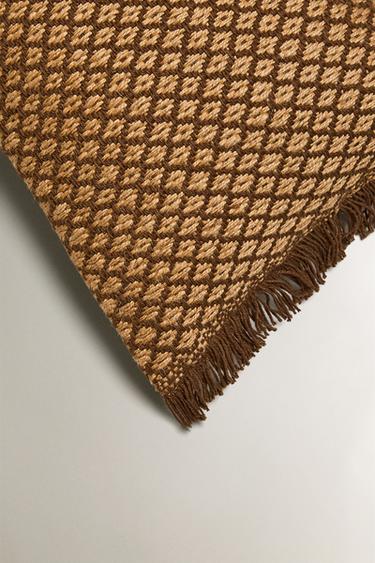 HOUSSE DE COUSSIN CHEVRON - Marron de Zara - Image 1