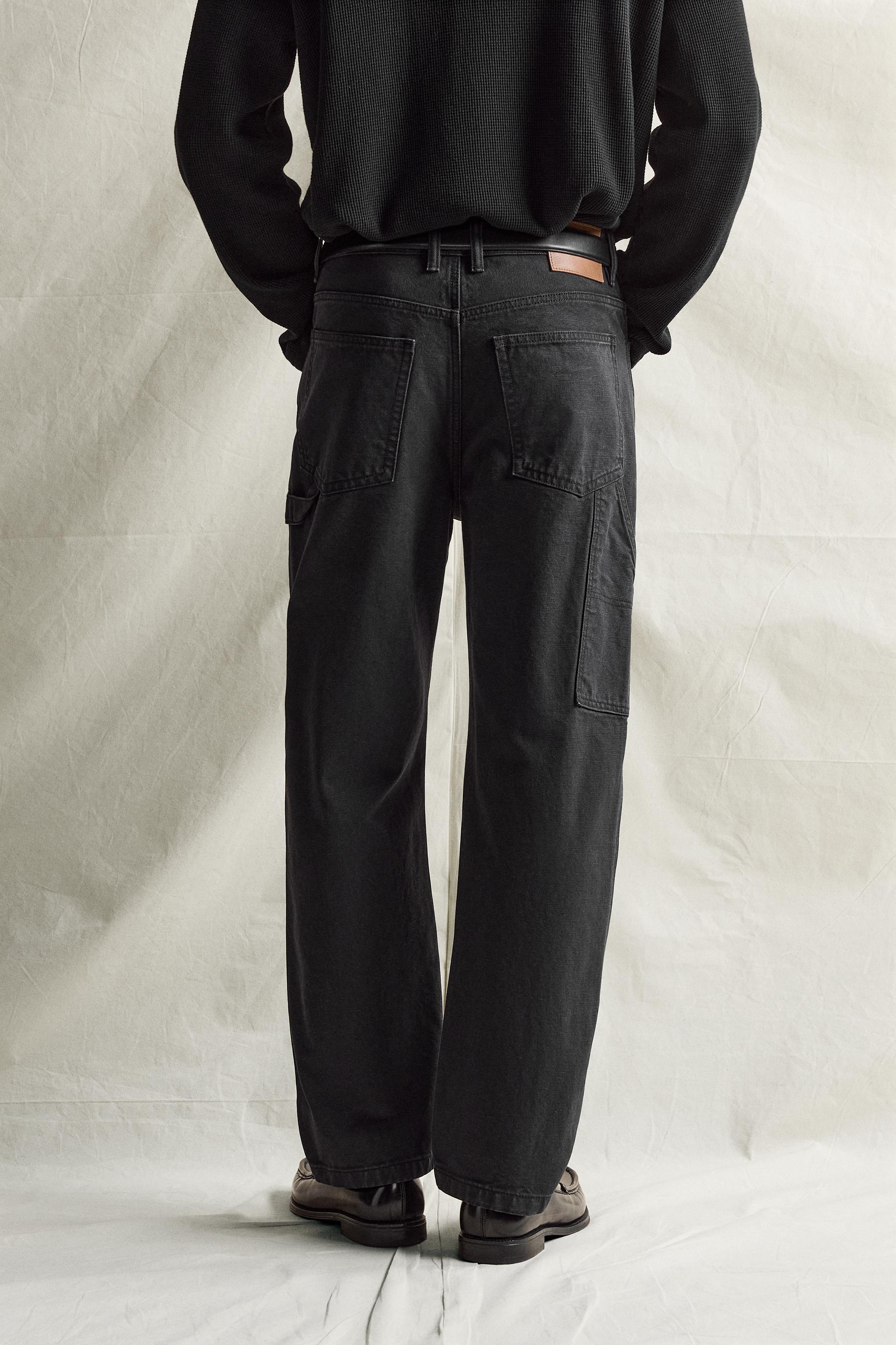 STRAIGHT-FIT CARPENTER POCKET PANTS