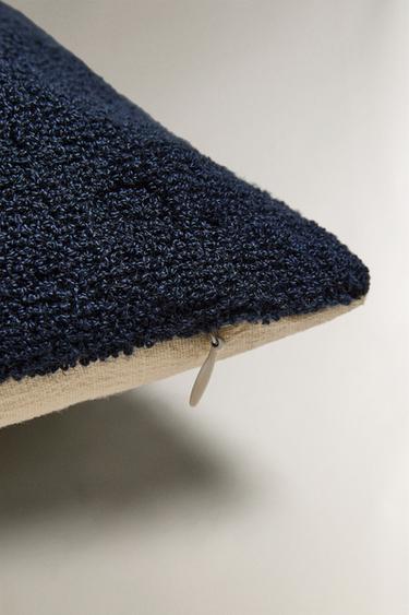 CHRISTMAS HOLLY CUSHION COVER - Blue by Zara - Image 3