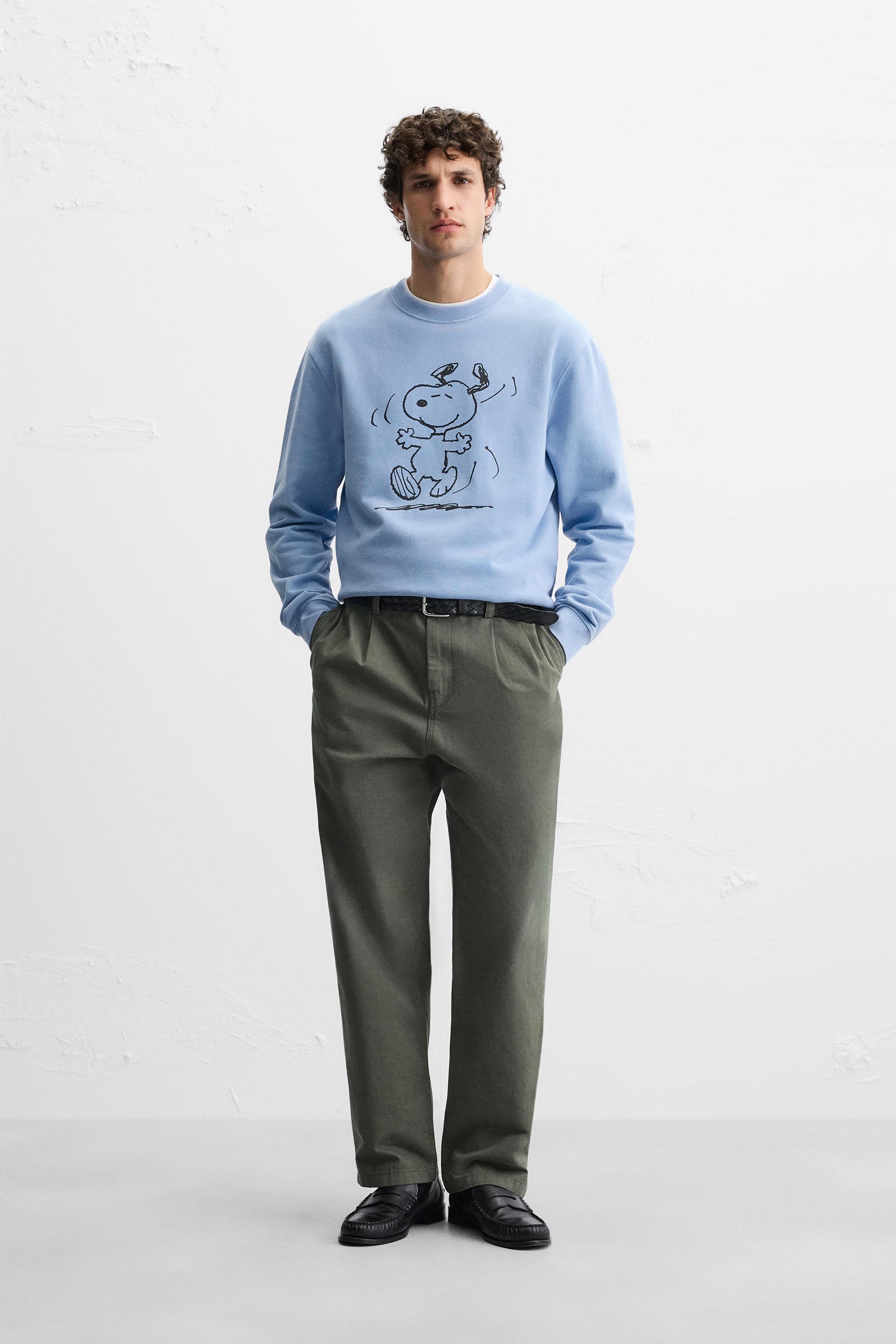 WASHED SNOOPY™ SWEATSHIRT - Faded blue | ZARA New Zealand