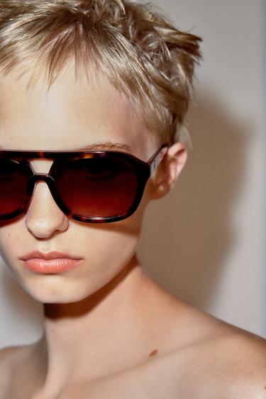 GAFAS DE SOL AVIADOR - Marrón de Zara