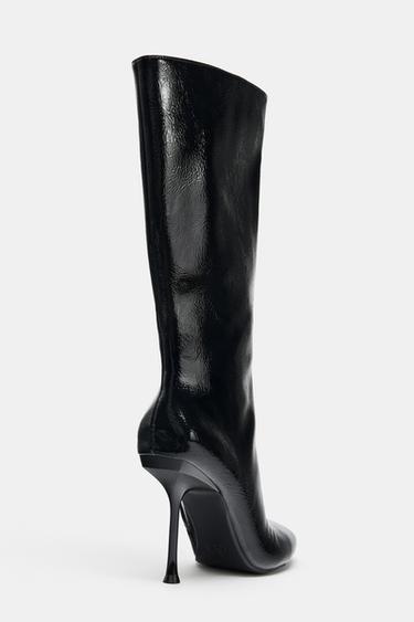 BOTTE À TALON FIN - Noir de Zara - Image 3