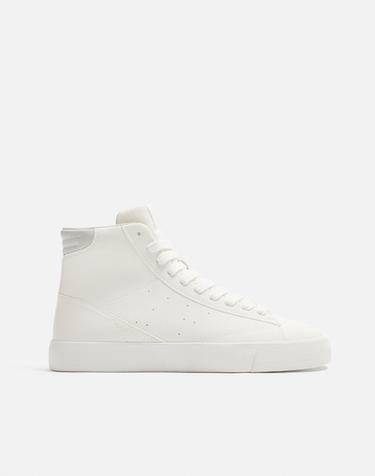 HIGH-TOP SNEAKERS - White by Zara