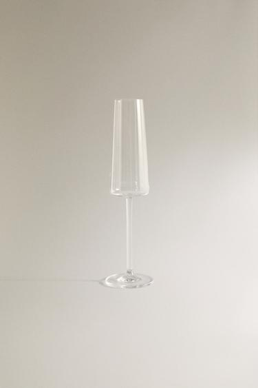 CONICAL CRYSTALLINE FLUTE GLASS - 990 by Zara