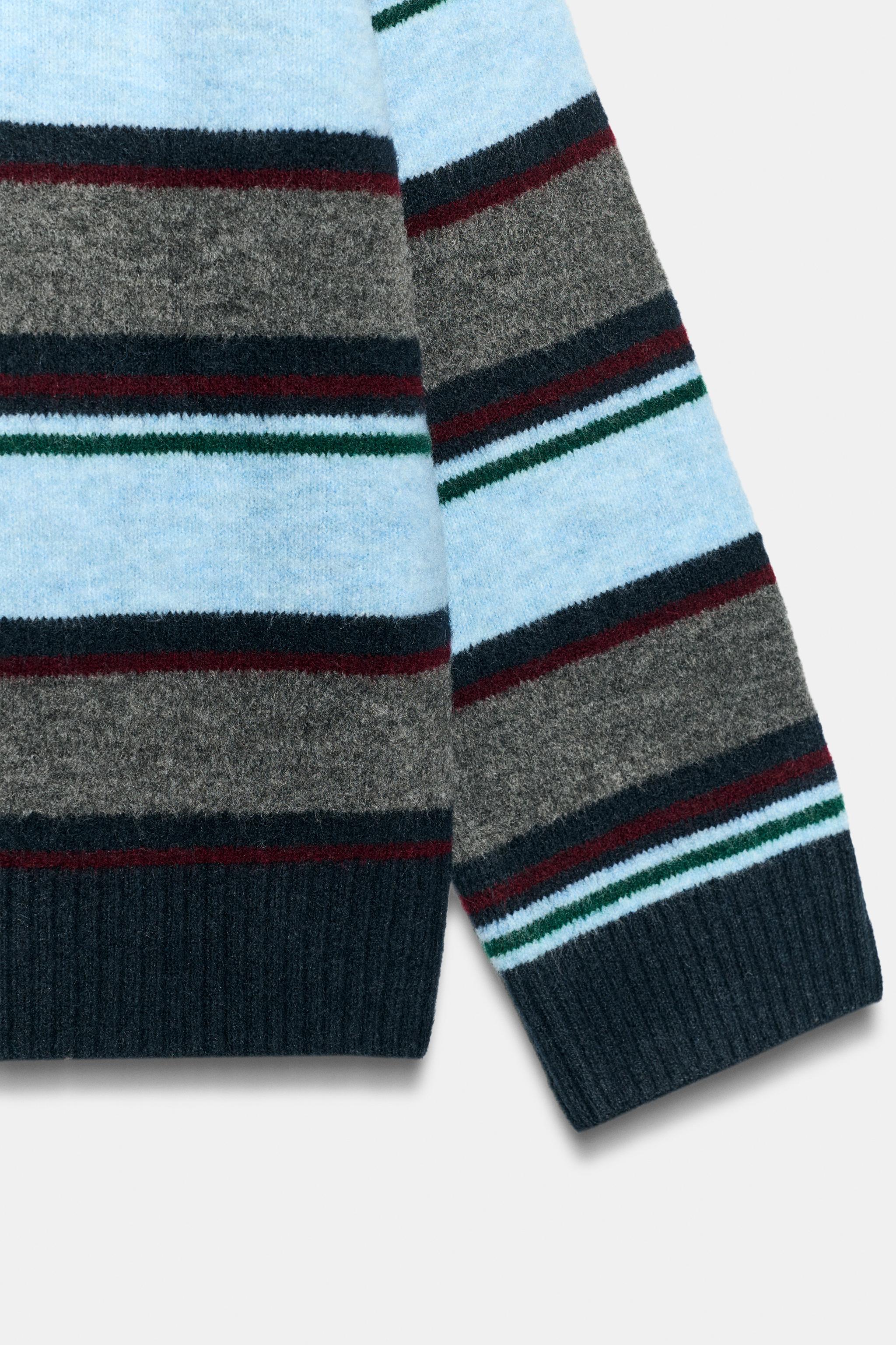 STRIPED KNIT POLO