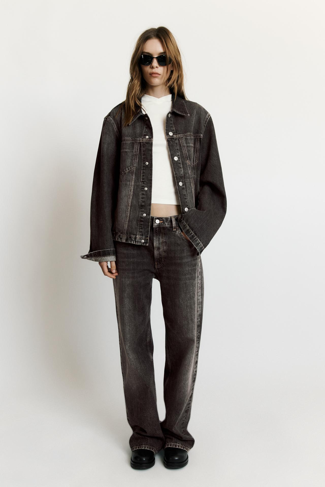 TRF LOW-RISE STRAIGHT-LEG LOOSE JEANS
