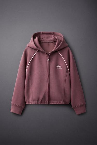 GYM HOODED JACKET - Pale pink by Zara