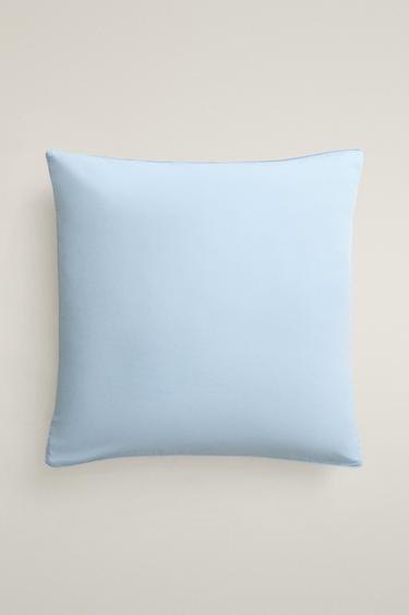 COTTON PERCALE PILLOWCASE (300 THREAD COUNT) — Pastel blue 2