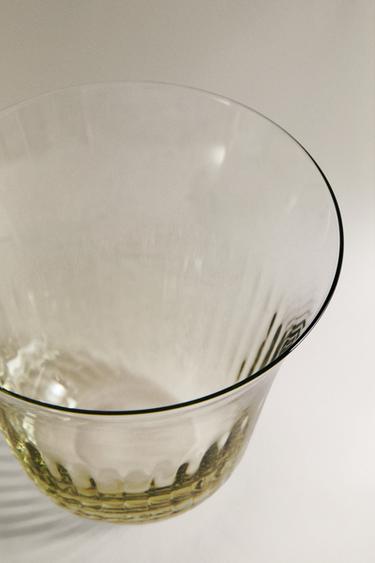 TRANSPARENT GLASS TUMBLER - Greenish by Zara - Image 2