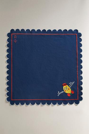 PACK OF LIMONCELLA COTTON NAPKINS X THE ANIMALS OBSERVATORY (PACK OF 2) - Light beige by Zara - Image 1