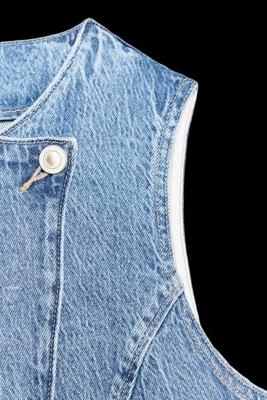 Z1975 DOPPELREIHIGE JEANSWESTE - Mittelblau von Zara