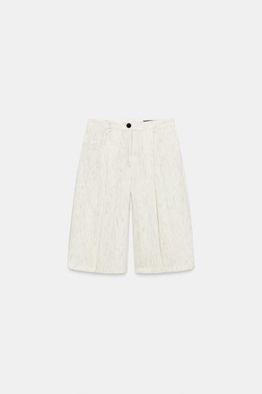 ZW COLLECTION STRIPED BERMUDA SHORTS WITH DARTS - striped by Zara - Image 11
