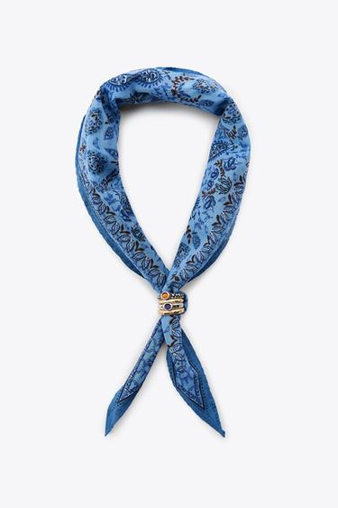 BANDANA COWBOY BAGUE - Bleu de Zara - Image 2