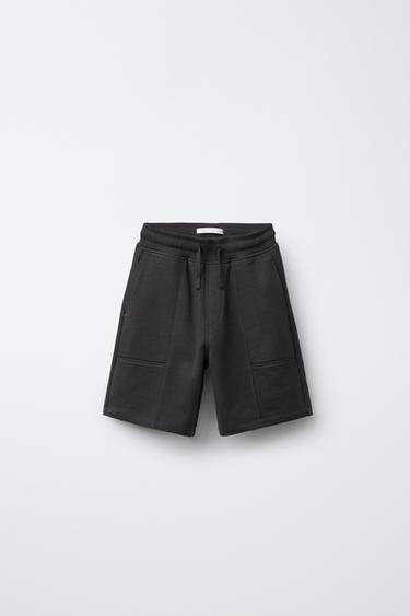 BREDE VELOURS BERMUDA - Antracietgrijs van Zara - Afbeelding 0