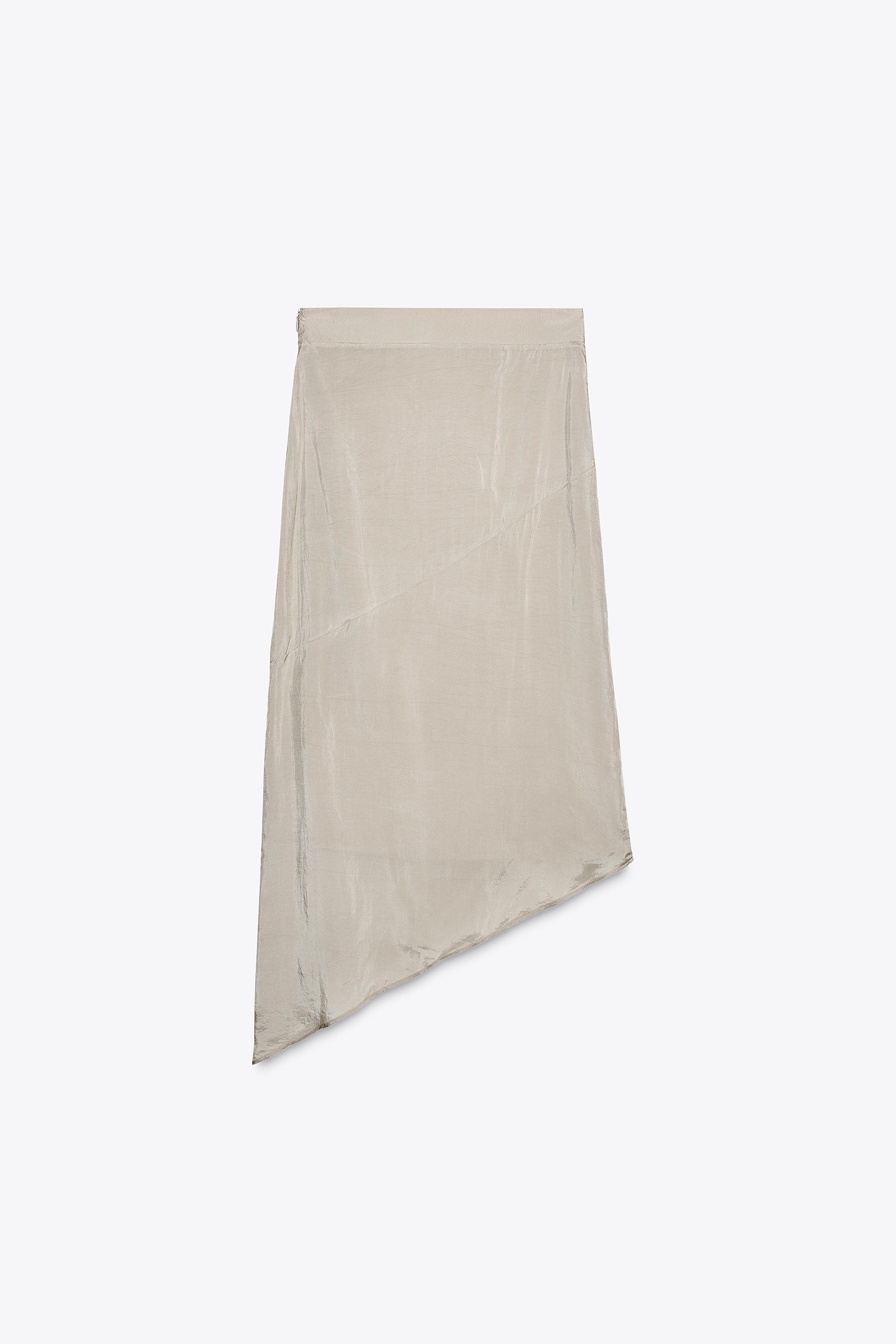 ZW COLLECTION EMBROIDERED ASYMMETRIC SKIRT