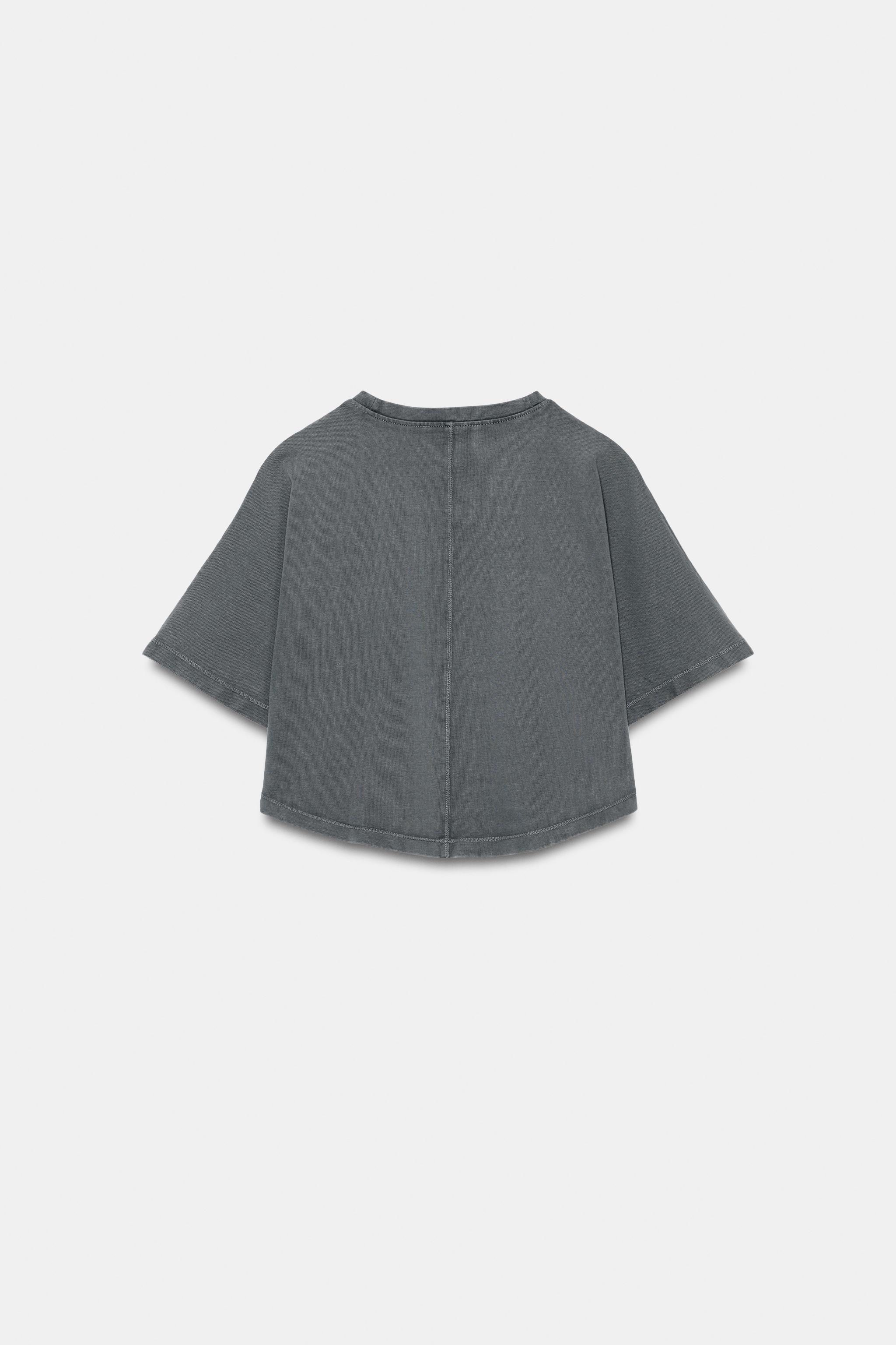 WASHED EFFECT CAPE TOP