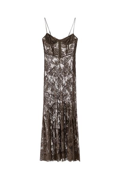 Dress With Rings And Straps Lace