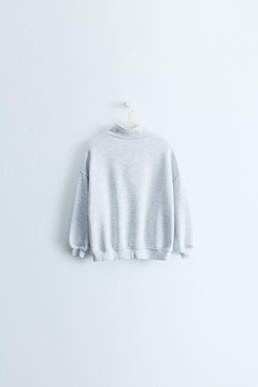 ZARA TIMELESS - PLAIN ZIP SWEATSHIRT — Gray marl 2