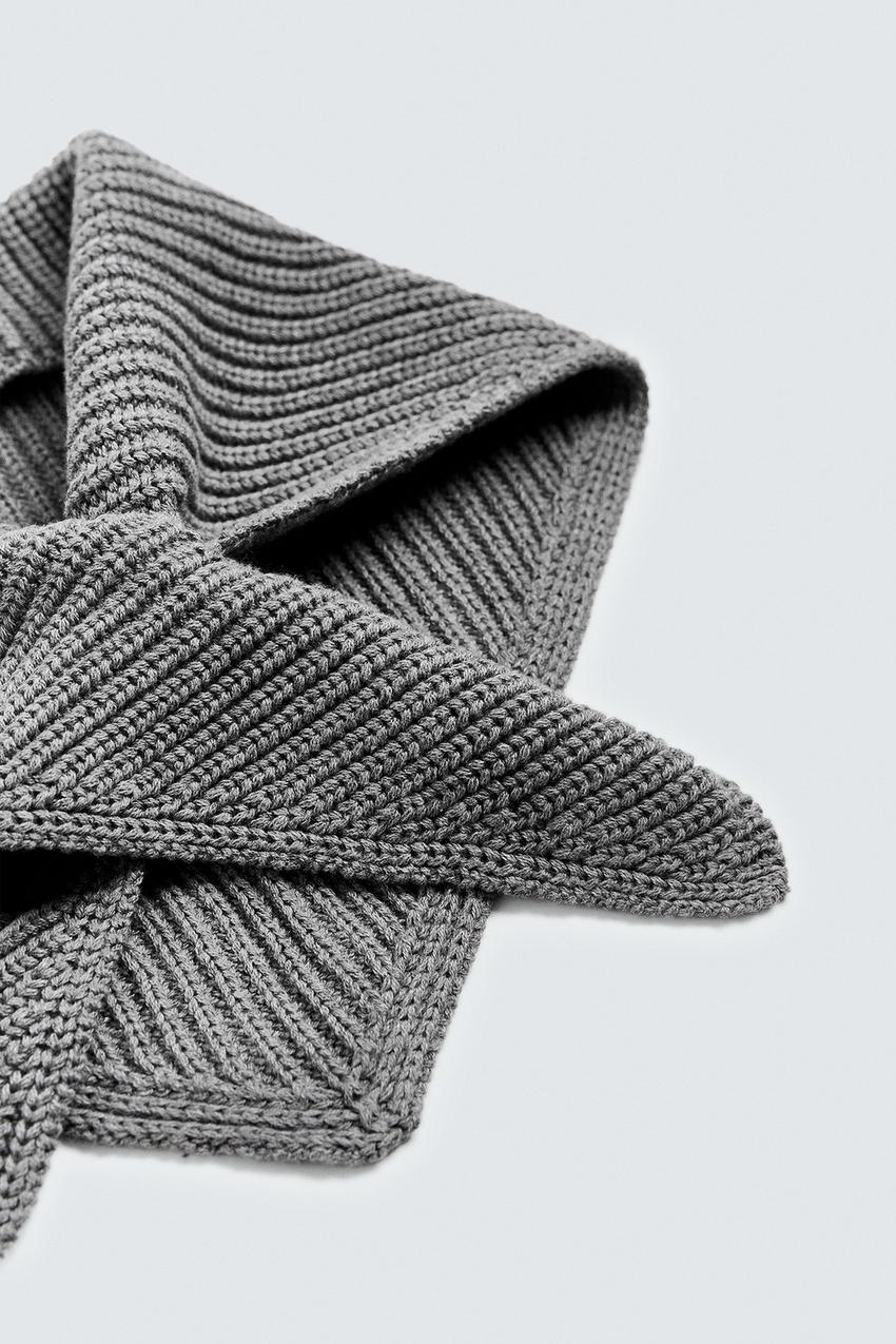 KNIT COTTON SCARF