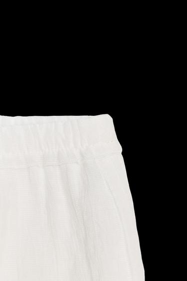 LEICHT TRANSPARENTER MIDIROCK – ZW KOLLEKTION - Cremefarben von Zara