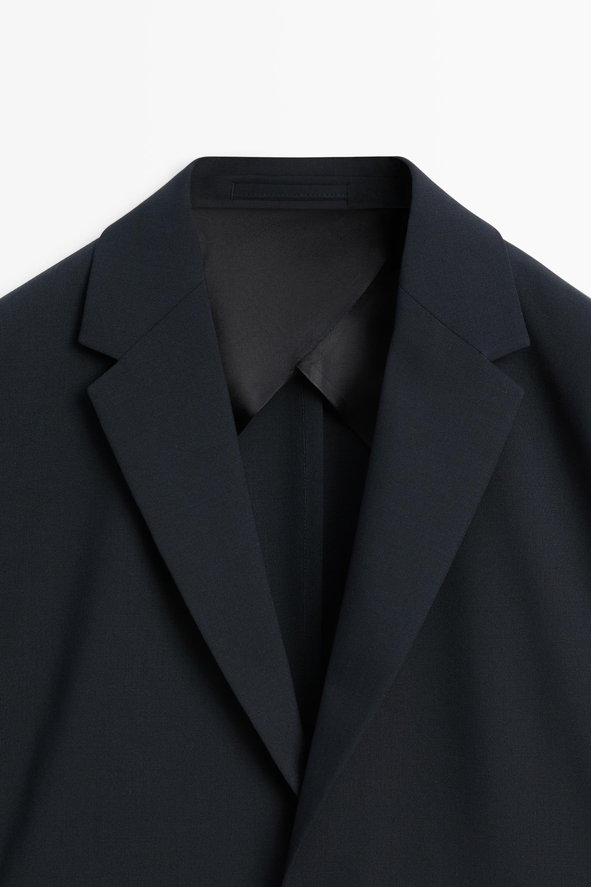 Wool blend suit blazer