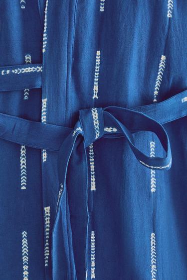 KIMONO COTON TIE-DYE X TENSIRA - Bleu de Zara - Image 3