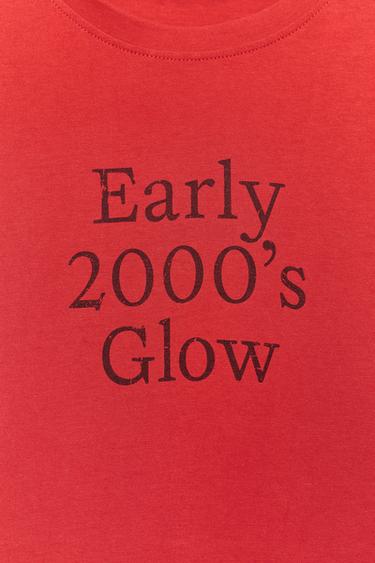 T-SHIRT INSCRIPTION - Framboise de Zara - Image 5