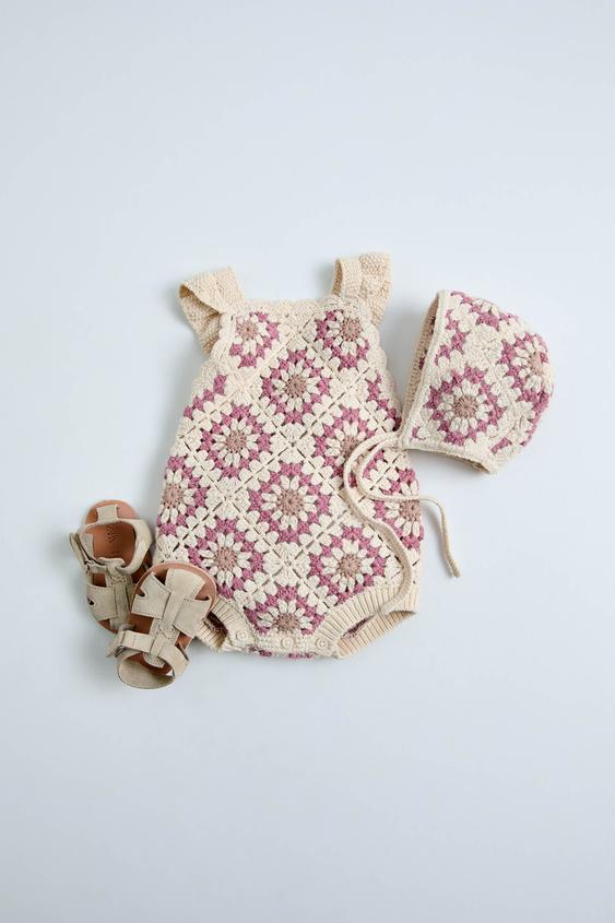 PRINTED CROCHET SET ZARA Australia