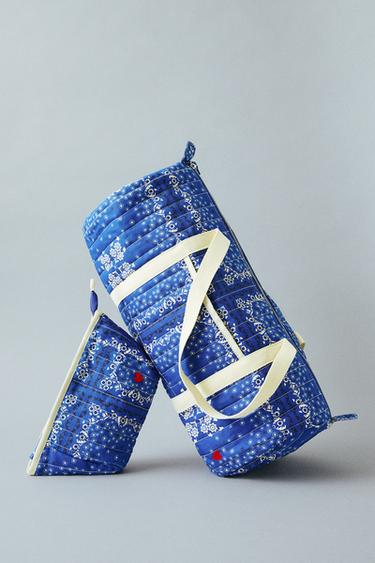 BOWLING BANDANA - Blauw van Zara