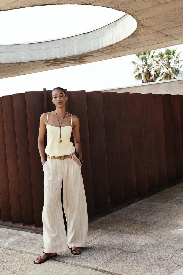 LINEN BALLOON TOP