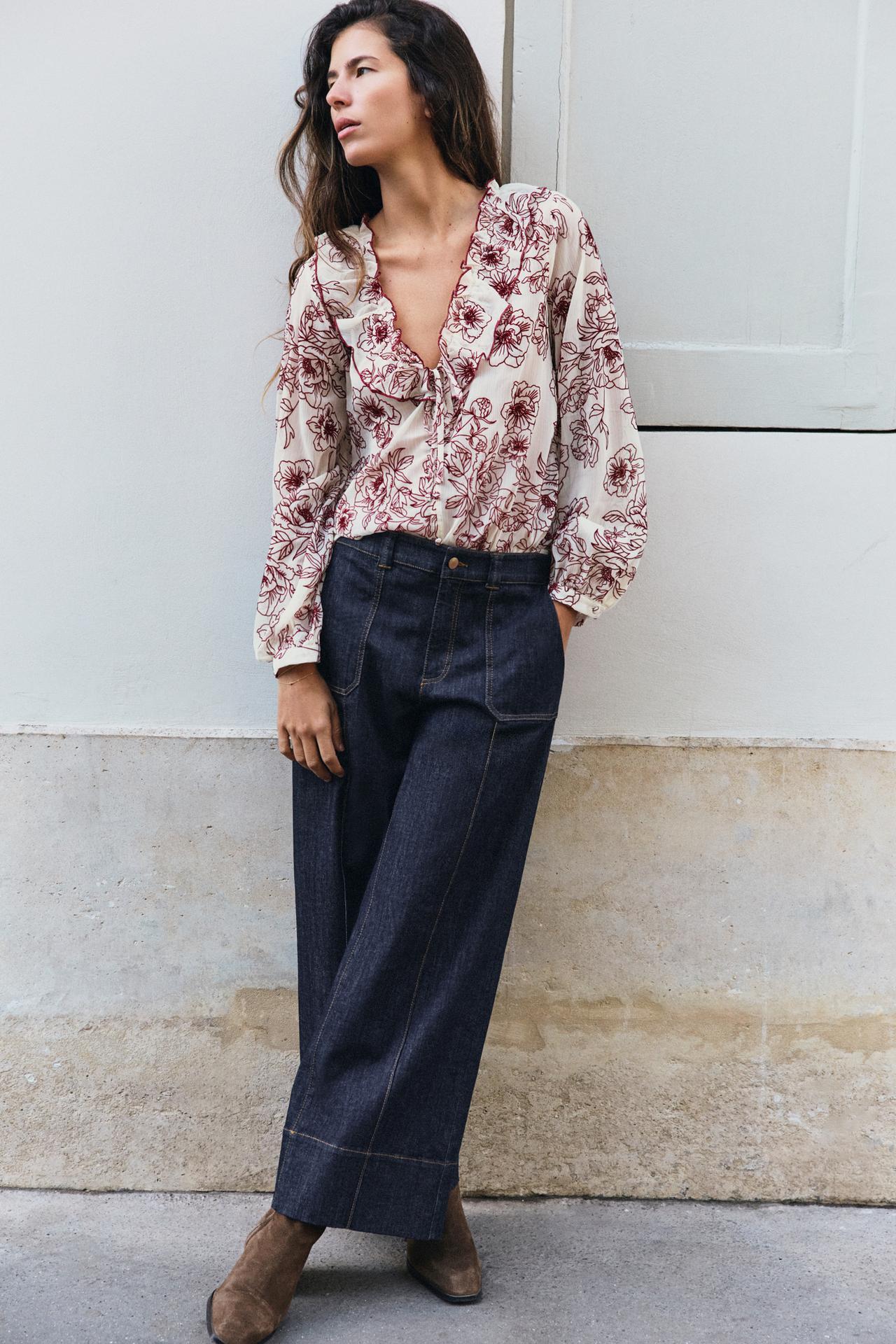 Z1975 MID-RISE CULOTTE JEANS — Blue