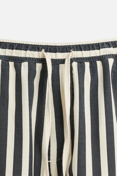 JACQUARD TEXTURED BERMUDA SHORTS - Dark grey by Zara - Image 7