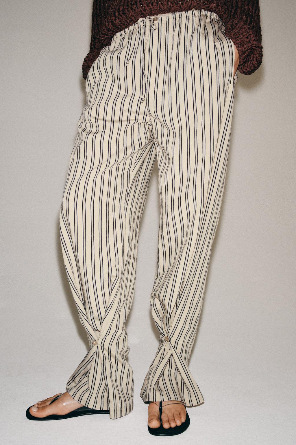 ZW COLLECTION STRIPED STRAIGHT-LEG PANTS - image 2