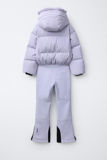 COMBINAISON DOUDOUNE CAPUCHE DÉTACHABLE COUPE-VENT ET RÉSISTANTE À L'EAU SYSTÈME RECCO® COLLECTION SKI - Mauve clair de Zara - Image 2