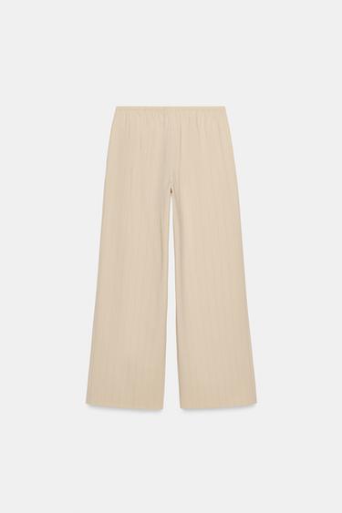 ZW COLLECTION STRIPED PYJAMA-STYLE TROUSERS - striped by Zara - Image 6