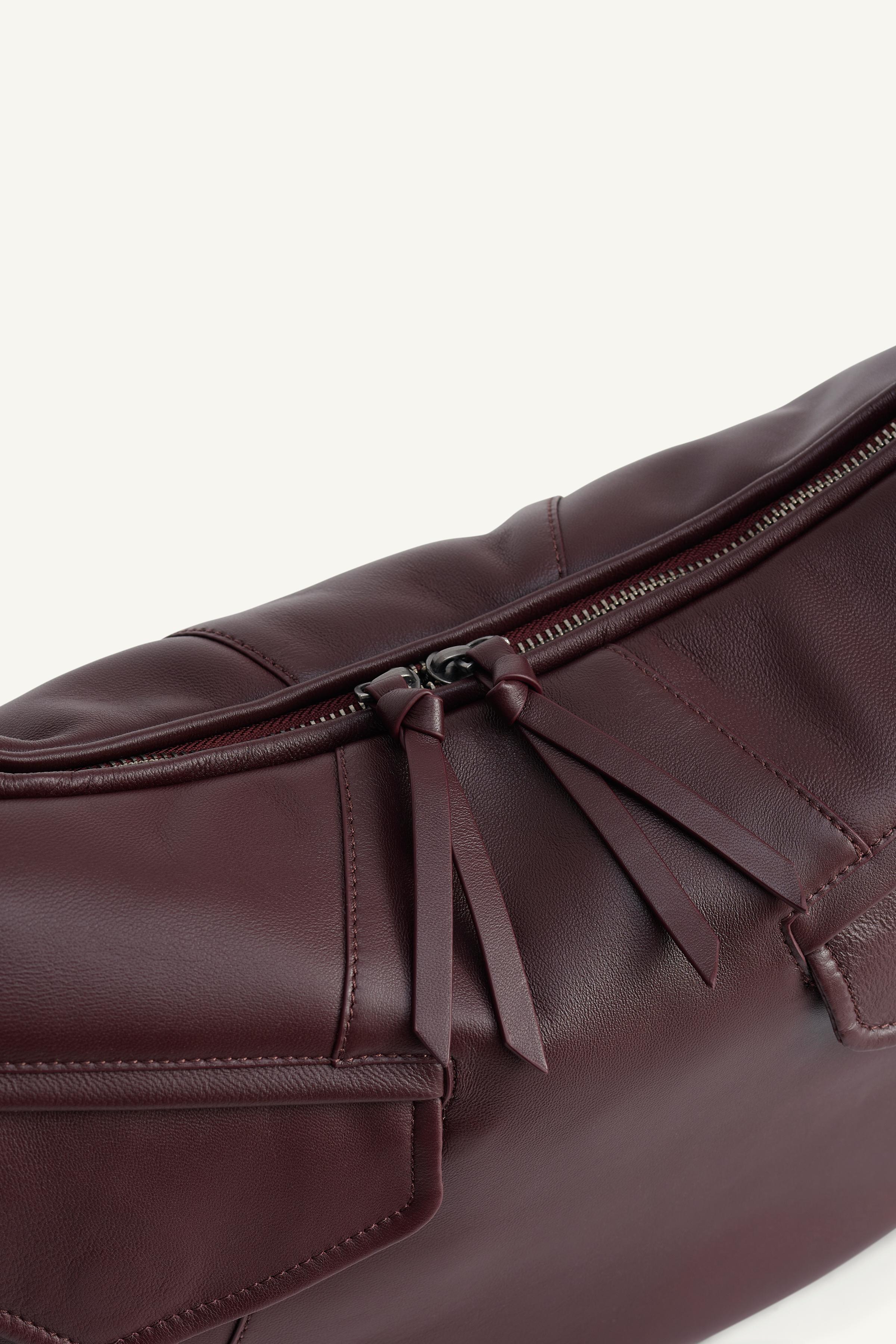 LTHR SHLDR BG 14 - Burgundy Red | ZARA United States