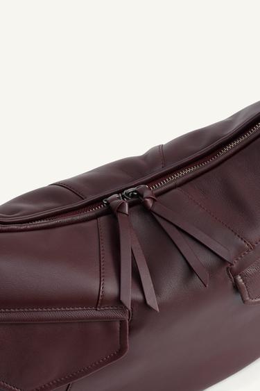LTHR SHLDR BG 14 - Bordeaux de Zara - Image 7