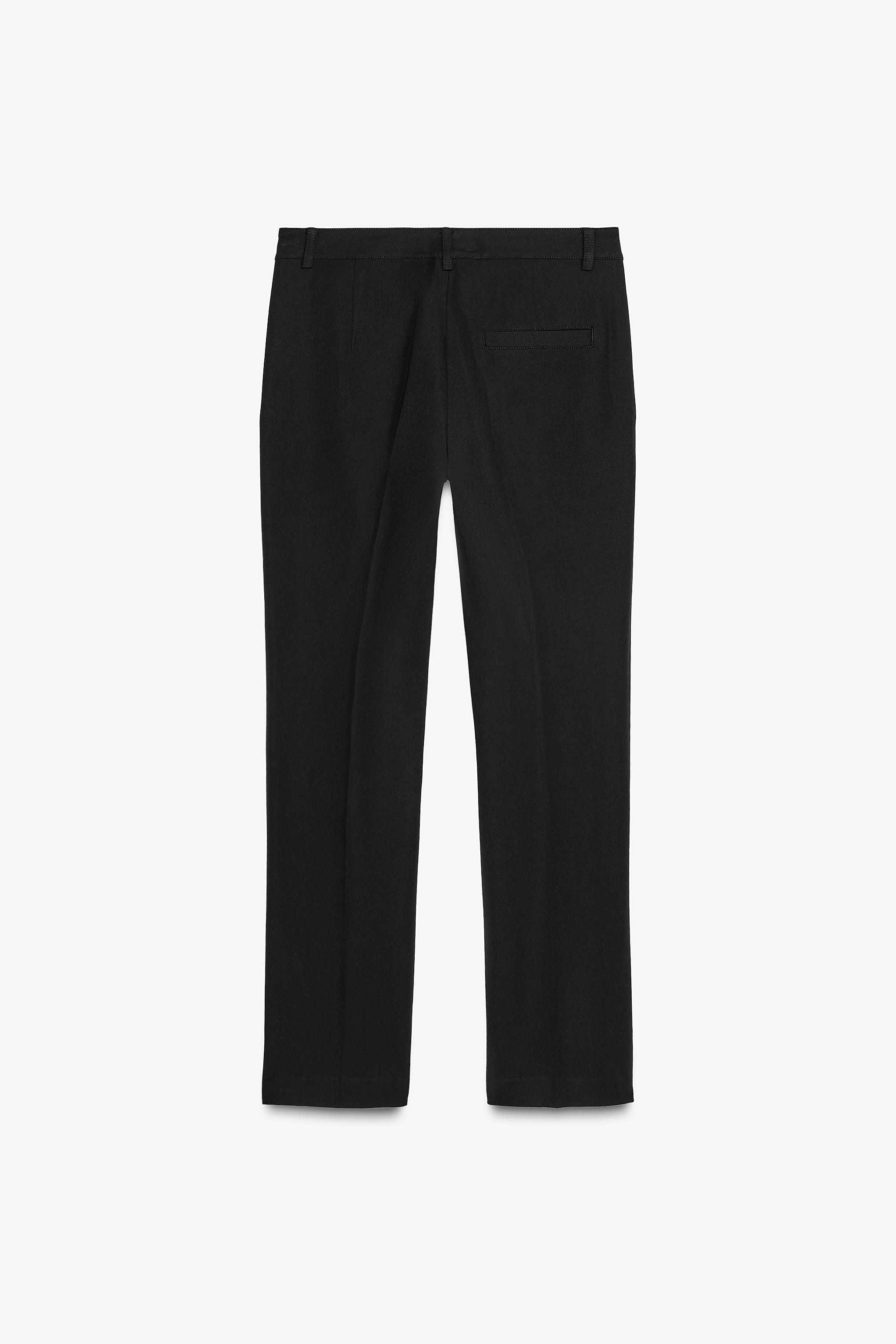 【ZARA】ZW COLLECTION クロップドパンツ ブラック 2882/972/800 ZW COLLECTION クロップドパンツ - ブラック | ZARA Japan / 日本